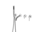 Baterie wannowe i prysznicowe - Bateria Wannowa Podtynkowa 4-Otworowa Besco Veo - miniaturka - grafika 1