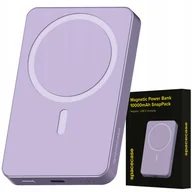 Powerbanki - Spacecase Powerbank 10000mAh SnapPack 20W PB04-P purple - miniaturka - grafika 1