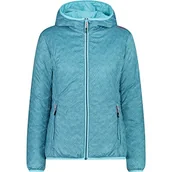 Kurtki damskie - CMP damska kurtka odwracalna z kapturem, Woda-Deep Lake, 48 - miniaturka - grafika 1