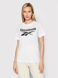 Reebok T-Shirt Identity HA5738 Biały Relaxed Fit - Koszulki sportowe damskie - miniaturka - grafika 1