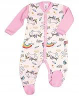 Pajacyki dla niemowląt - PAJAC pajacyk DRUK CYFROWY JEDNOROŻCE 56 KLEKLE - miniaturka - grafika 1