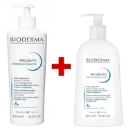 Kosmetyki kąpielowe dla dzieci - BIODERMA Atoderm balsam 500ml + żel 500ml (ZESTAW) - miniaturka - grafika 1