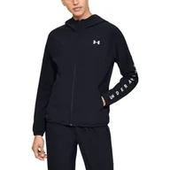 Kurtki i kamizelki sportowe damskie - Kurtka damska Under Armour Woven Hooded Jacket - miniaturka - grafika 1