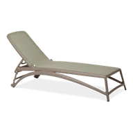 Leżaki ogrodowe - DKWADRAT Leżak Atlantico beżowy /zielony 209434 - miniaturka - grafika 1