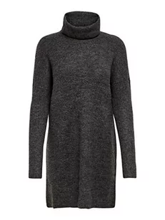 Only Kobiety Onljana L/S Knt Noos Sukienka, Ciemnoszary, XS - Sukienki - miniaturka - grafika 1