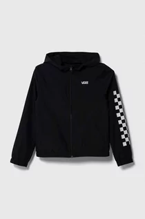 Kurtki i płaszcze dla dziewczynek - Vans kurtka dziecięca GR GIRLS KASTLE CLASSIC WINDBREAKER VN0A53OXY281 kolor czarny - grafika 1