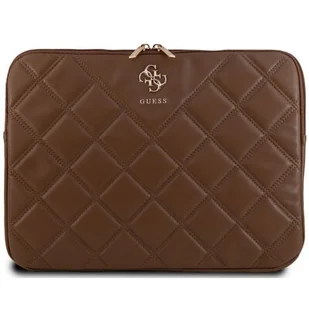 Guess Quilted 4G Sleeve - Etui na notebooka 13" / 14" (brązowy) - Torby na laptopy - miniaturka - grafika 1