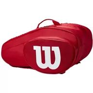 Torby sportowe - Torba na rakietę Wilson Team Padel Bag (kolor Czerwony, rozmiar One size) - miniaturka - grafika 1