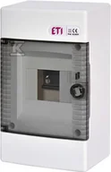Rozdzielnie elektryczne - Obudowa natynkowa 1 rząd 4 mod. drzwi transparentne ECT4PT - miniaturka - grafika 1