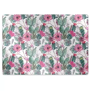 Mata na podłogę pod krzesło Sukulenty 140x100 cm - Podnóżki, podpórki, podkładki - miniaturka - grafika 1