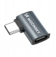 Adaptery i przejściówki - Przejściówka kątowa boczna Wozinsky WPKB-01 USB-C - USB-C 40Gb/s 240W 8K OTG - szara - miniaturka - grafika 1