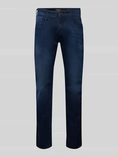 Jeansy o kroju slim fit z 5 kieszeniami model ‘ANBASS’ - Spodnie męskie - miniaturka - grafika 1
