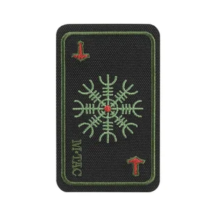 M-Tac - Naszywka Mapa Hełm Grozy - Haft - Czarny/Oliwkowy - 51392201 - Odzież taktyczna i umundurowanie - miniaturka - grafika 1