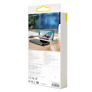 Baseus S10 power bank 10000mAh 18W bezprzewodowa ładowarka Qi 10W USB / USB Typ C PowerDelivery QC3.0 biały (PPS10-02) hurtel-51610-0 - Powerbanki - miniaturka - grafika 33
