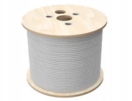 Kable miedziane - Kabel U/UTP kat.5e, teleinformatyczny, LSOH, B2ca"FireHardy" 4x2x24 AWG, 1Gb/s, 250 MHz, gwarancja 25 lat, certyfikat INTERTEK ETL, szary, 500m - ALANTEC - miniaturka - grafika 1