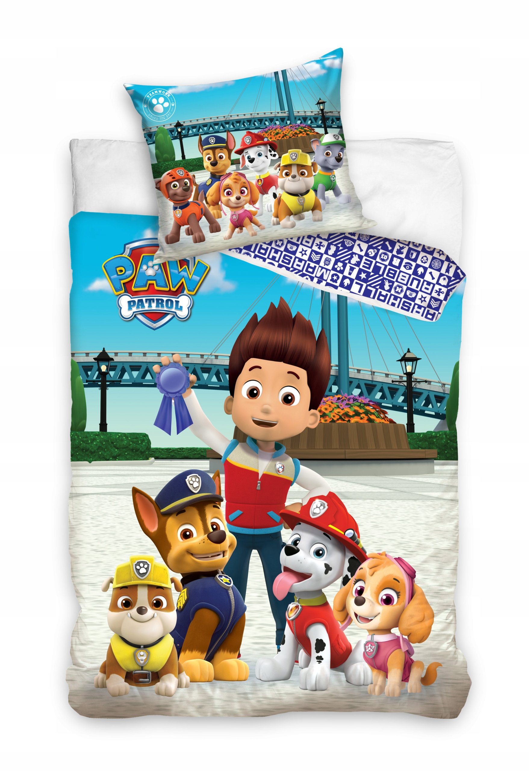 pościel Psi Patrol 140x200 Paw Raider Sky 2033