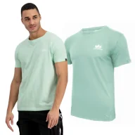 Odzież taktyczna i umundurowanie - Koszulka Alpha Industries Small Logo Basic 188505 43 - Miętowa 3XL - miniaturka - grafika 1