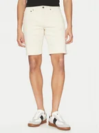 Spodenki męskie - Calvin Klein Szorty jeansowe K10K114078 Écru Slim Fit - miniaturka - grafika 1