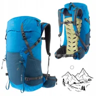 Torebki damskie - DUŻY NIEBIESKI GÓRSKI TURYSTYCZNY PLECAK TREKKINGOWY TORBA GÓRY PODRÓŻ 35 L - miniaturka - grafika 1