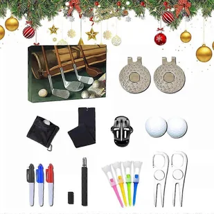 Kalendarz adwentowy dla golfistów, Kalendarze adwentowe golfowe, Kalendarz odliczania do świąt Bożego Narodzenia - Ozdoby bożonarodzeniowe - miniaturka - grafika 1