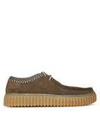 Półbuty męskie - Clarks Półbuty Torhill Low 26180905 Zielony - miniaturka - grafika 1