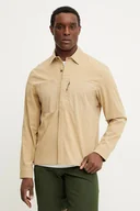 Koszule męskie - The North Face koszula Lightrange męska kolor beżowy regular z kołnierzykiem klasycznym NF0A8B53LK51 - miniaturka - grafika 1