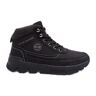 Buty trekkingowe męskie - Męskie Buty Trekkingowe Czarne Big Star MM174016 - miniaturka - grafika 1