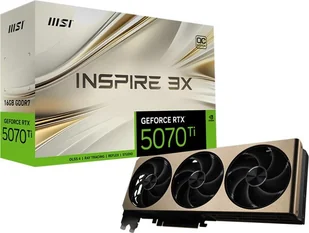 MSI GeForce RTX 5070 Ti Inspire 3X OC Plus 16GB GDDR7 - Karty graficzne - miniaturka - grafika 1