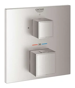 Grohe Grohtherm Cube - Podtynkowa termostatyczna bateria prysznicowa, Supersteel 24153DC0 - Baterie wannowe i prysznicowe - miniaturka - grafika 1