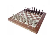 Gry planszowe - Szachy Turniejowe nr 4 Intarsjowane z dodatkowymi hetmanami - miniaturka - grafika 1