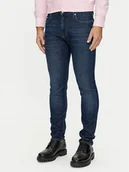 Spodnie męskie - Tommy Hilfiger Jeansy Bleecker MW0MW35717 Granatowy Slim Fit - miniaturka - grafika 1