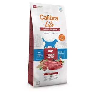 Calibra Life Adult Medium Breed, ze świeżą wołowiną - 2 x 12 kg - Sucha karma dla psów - miniaturka - grafika 1