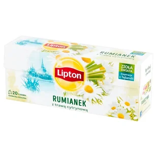 Herbatka ziołowa Lipton Rumianek z trawą cytrynową 20x1g - Herbata - miniaturka - grafika 1