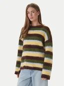 Swetry damskie - ONLY Sweter Sweter 15375036 Zielony Regular Fit - miniaturka - grafika 1