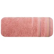 Ręczniki - Euro Firany Ręcznik Kąpielowy Pola (28) 50 x 90 Koralowy 1221055 - miniaturka - grafika 1