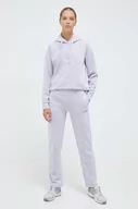 Spodnie damskie - Guess spodnie dresowe kolor fioletowy gładkie - miniaturka - grafika 1