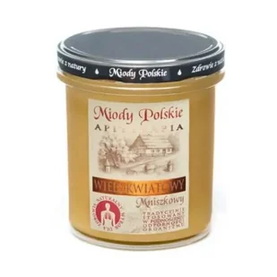 MIODY POLSKIE Miód wielokwiatowy Mniszkowy, 400g >> 0zł za wysyłkę przy zakupach od 149 zł << - Miód - miniaturka - grafika 1