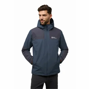 Męska kurtka zimowa Jack Wolfskin JASPER INS JKT M midnight sky - S - Kurtki męskie - miniaturka - grafika 1