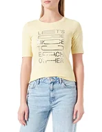 Koszulki i topy damskie - s.Oliver T-shirt damski, żółty, 48 - miniaturka - grafika 1