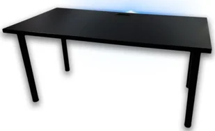 Biurko Daming Model 2 Czarne 160 cmx80 cm Podświetlane 20 kolorów - Biurka gamingowe - miniaturka - grafika 1