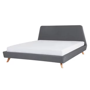 Beliani Łóżko tapicerowane 180 x 200 cm szare VIENNE 55976 - Łóżka - miniaturka - grafika 1