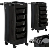 Meble fryzjerskie - Pomocnik fryzjerski wózek stolik na kółkach do farbowania T-300B do salonu kosmetycznego szafka z szufladami - miniaturka - grafika 1