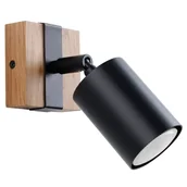 Lampy ścienne - Kinkiet ścienny Fager SL.1343 Sollux z regulacją tubka czarny - miniaturka - grafika 1