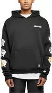 Bluzy męskie - STARTER BLACK LABEL Męska bluza z kapturem Starter Star Sleeve Hoody, czarny, XXL - miniaturka - grafika 1