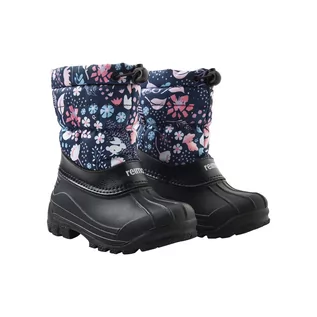 Buty dla dziewczynek - Śniegowce dla dzieci Reima Nefar navy print - 34 - grafika 1