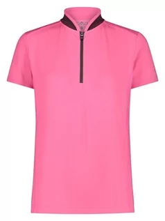 Koszulki sportowe damskie - CMP Koszulka kolarska w kolorze różowym - grafika 1