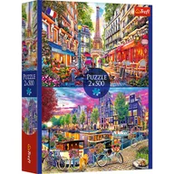 Puzzle - Trefl, puzzle, europejskie stolice, 2x500 elementów - miniaturka - grafika 1