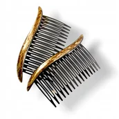 Ozdoby do włosów - Grzebień do włosów Ozdobny z belką do koka - miniaturka - grafika 1