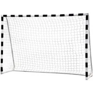 Piłka nożna - Siatka Do Bramki 300X200X110Cm Biało-Czarna Enero - miniaturka - grafika 1