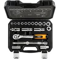 Zestawy narzędziowe - NEO-TOOLS Klucze nasadowe 20 szt., 1/2" CrV TOP-08-661 - miniaturka - grafika 1